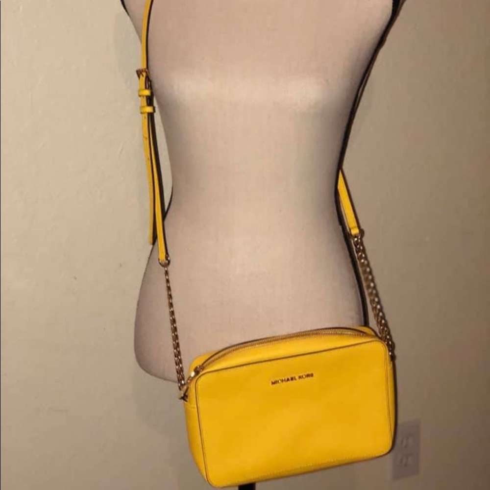 Yellow MK shoulder bag